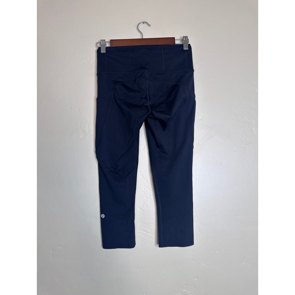 Lululemon Fast & Free Crop II Nulux 19" Black 6 - Picture 4 of 7